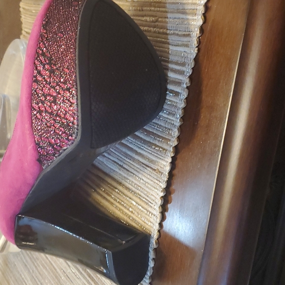 Ladies Pink High HEELS size 7.5 - Picture 4 of 4